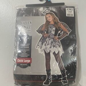 Fallen Angel Costume for Kids - Black and White